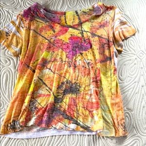 Warm Colored Flower Shirt